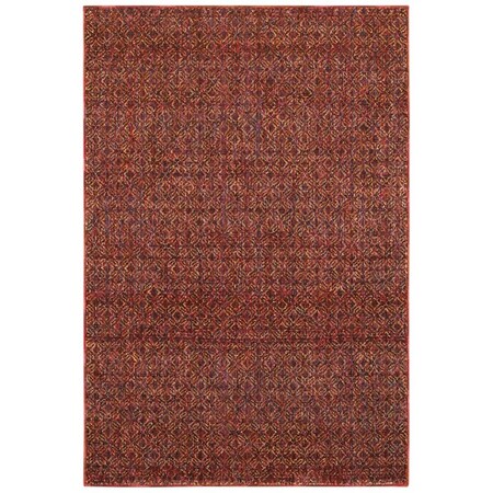 Oriental Weavers 7 Ft. 10 In. X 10 Ft. 10 In. Atlas Casual Area Rug, Red A8048K240343ST